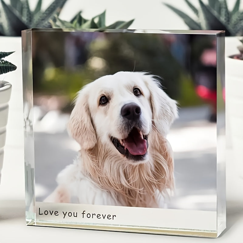 Personalized Square Acrylic Photo Frame for Memories Display