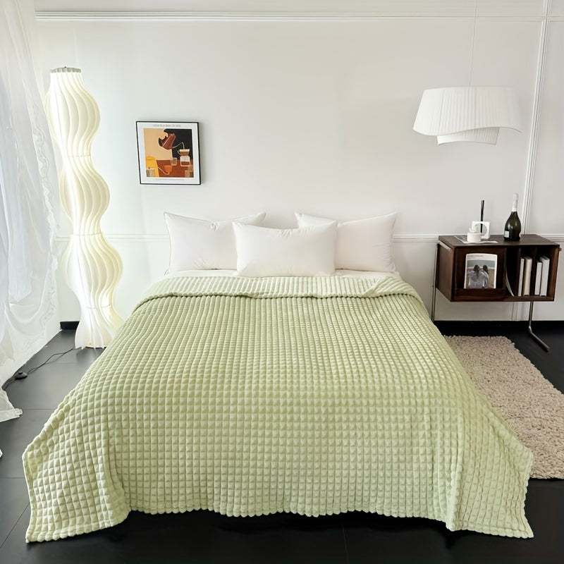 Soft Flannel Throw Blanket for Couch Bed Travel and Camping 50x60 Inches