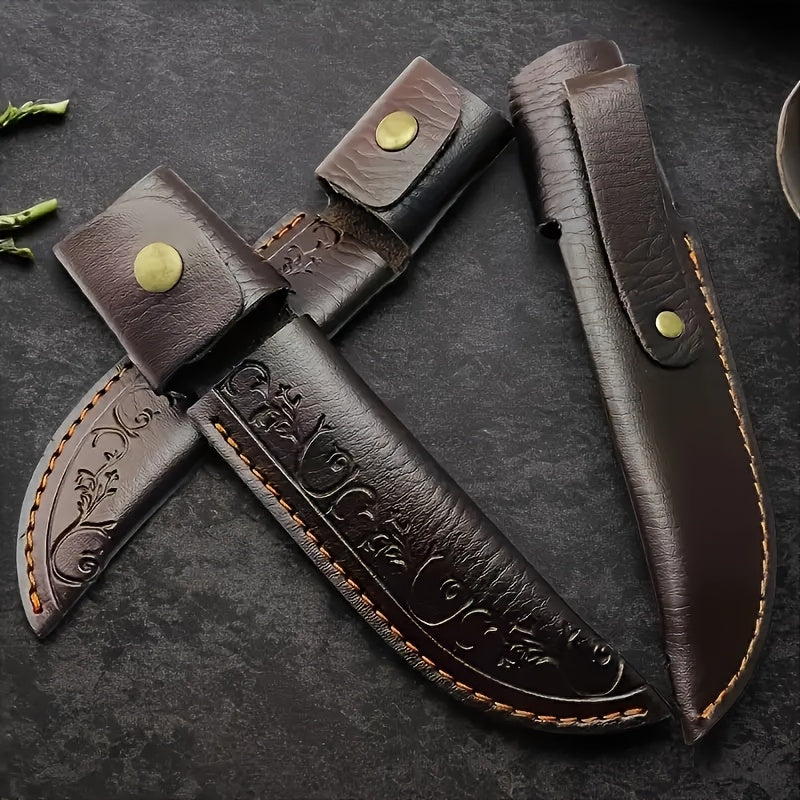 Chef Knife Sheath Premium Faux Leather Outdoor PU Protective Carry Case for Utility Knife