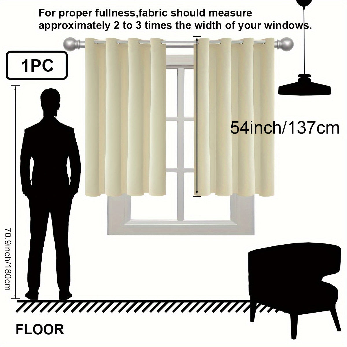 Insulation Blackout Circle Curtains for Bedrooms and Living Rooms Noise Blocker