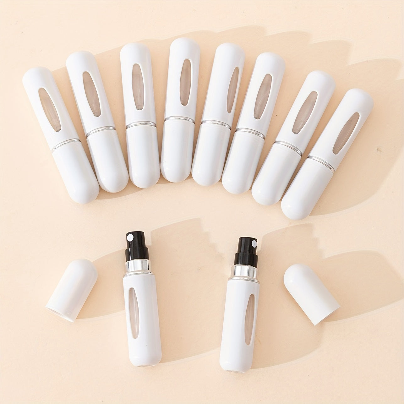 10 Pack 5ml Portable Perfume Atomizers Refillable Spray Bottles for Travel Oil Cologne