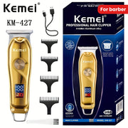 Recortadora de cabello eléctrica con pantalla digital, recargable, inalámbrica