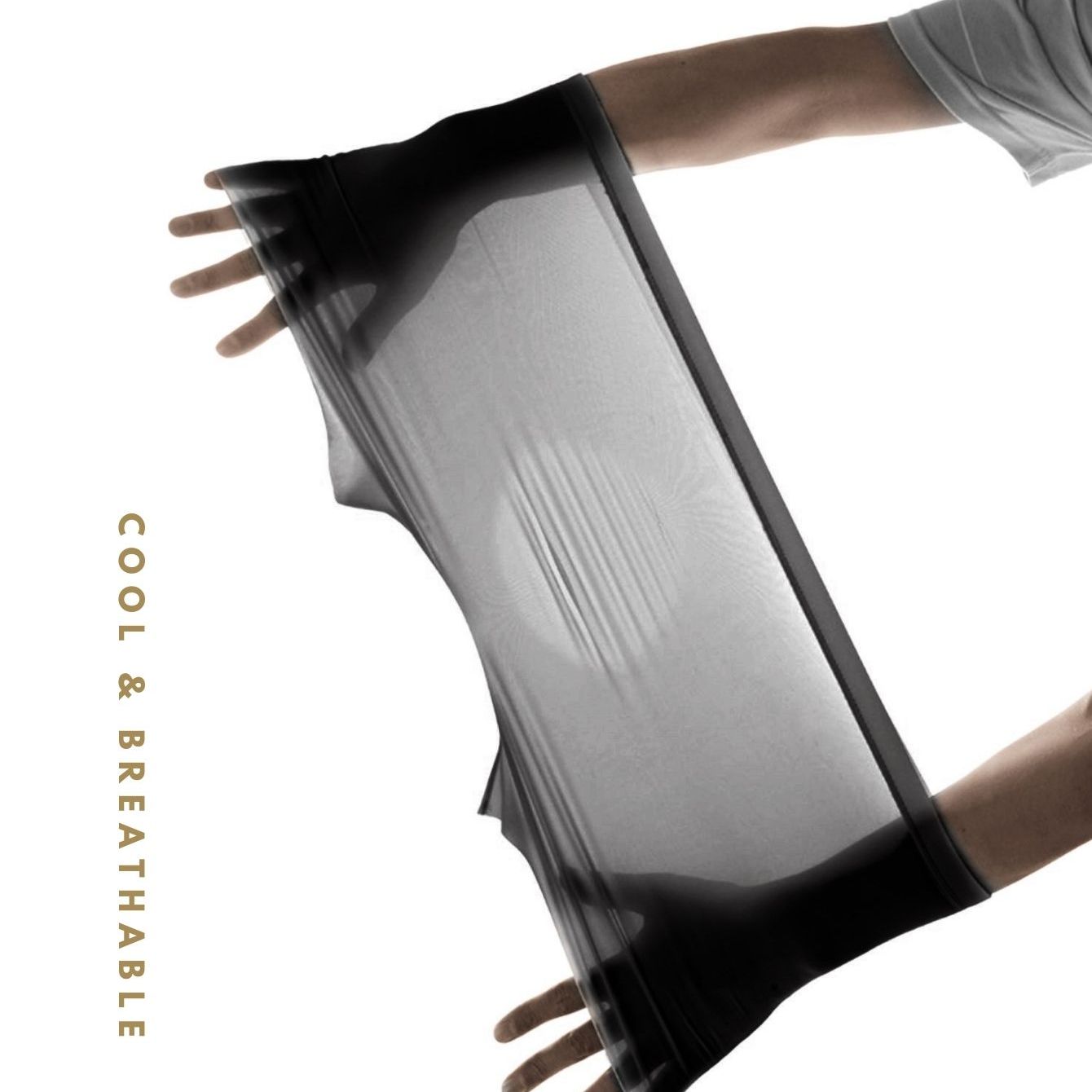 Boxers para hombre de color sólido semi-translúcido, transpirables, finos, cómodos, con estiramiento medio