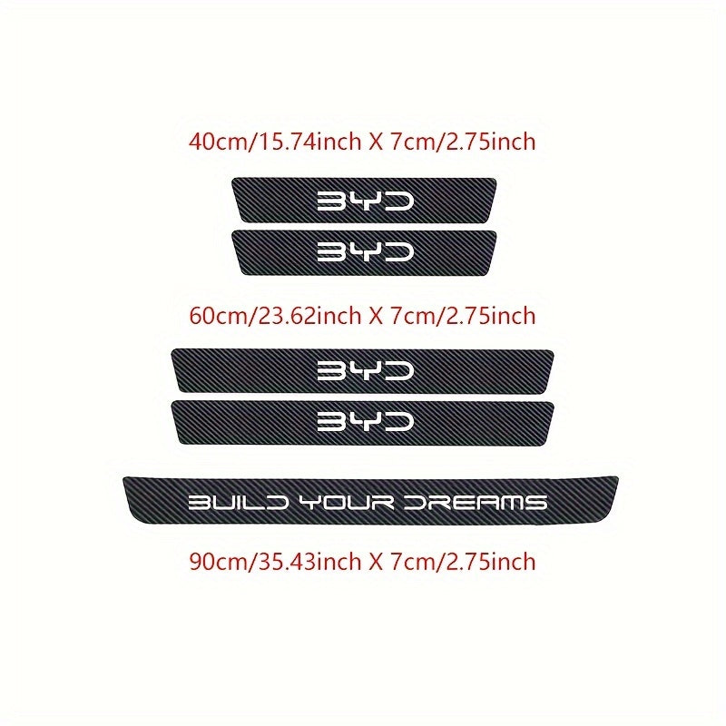 Car Floor Mats Carbon Fiber Non-Slip Scratch-Resistant Black White 10.16cm