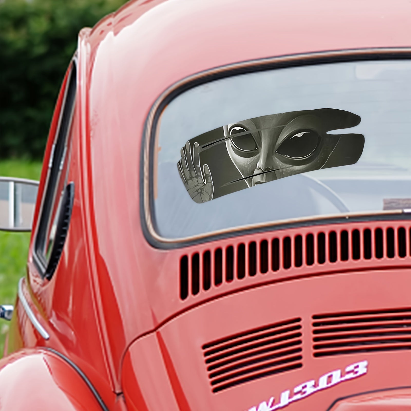 3D Наклейки на автомобиль инопланетянина Виниловые наклейки для защиты от царапин на дверях, окнах, ноутбуках