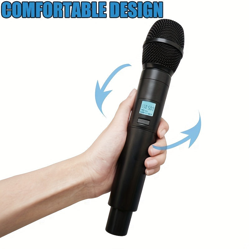 Professional 100 Channel Dynamic Microphone System for Karaoke DJ Home Singing