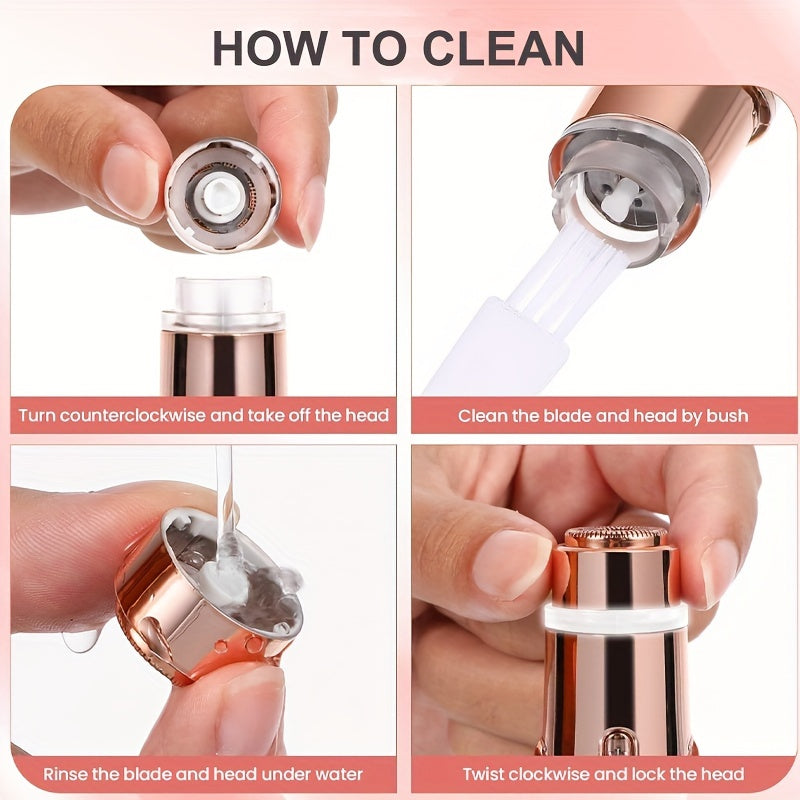 Ayollar uchun LED chiroqli og'riqsiz yuz sochlarini olib tashlovchi.