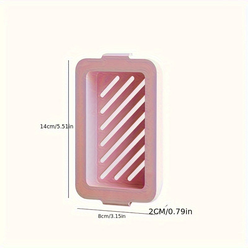 Mesh Surface Soap Dish for Bathroom, Durable Plastic, Lathering Design