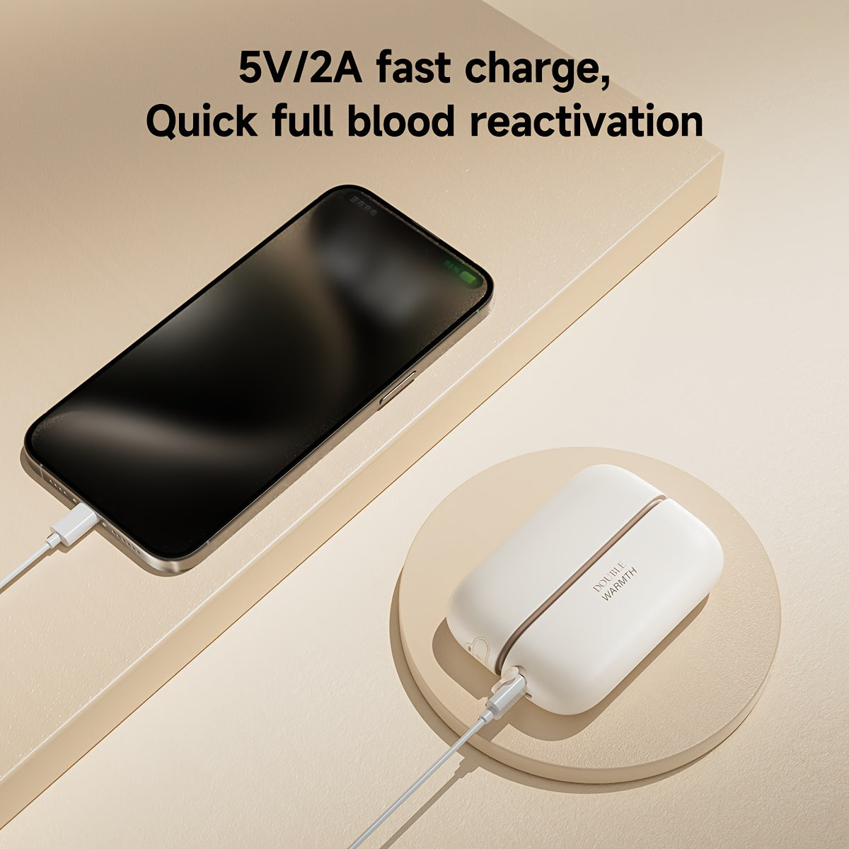 Rechargeable Hand Warmers with Magnetic USB-C Electric Heaters Compact Pocket Size