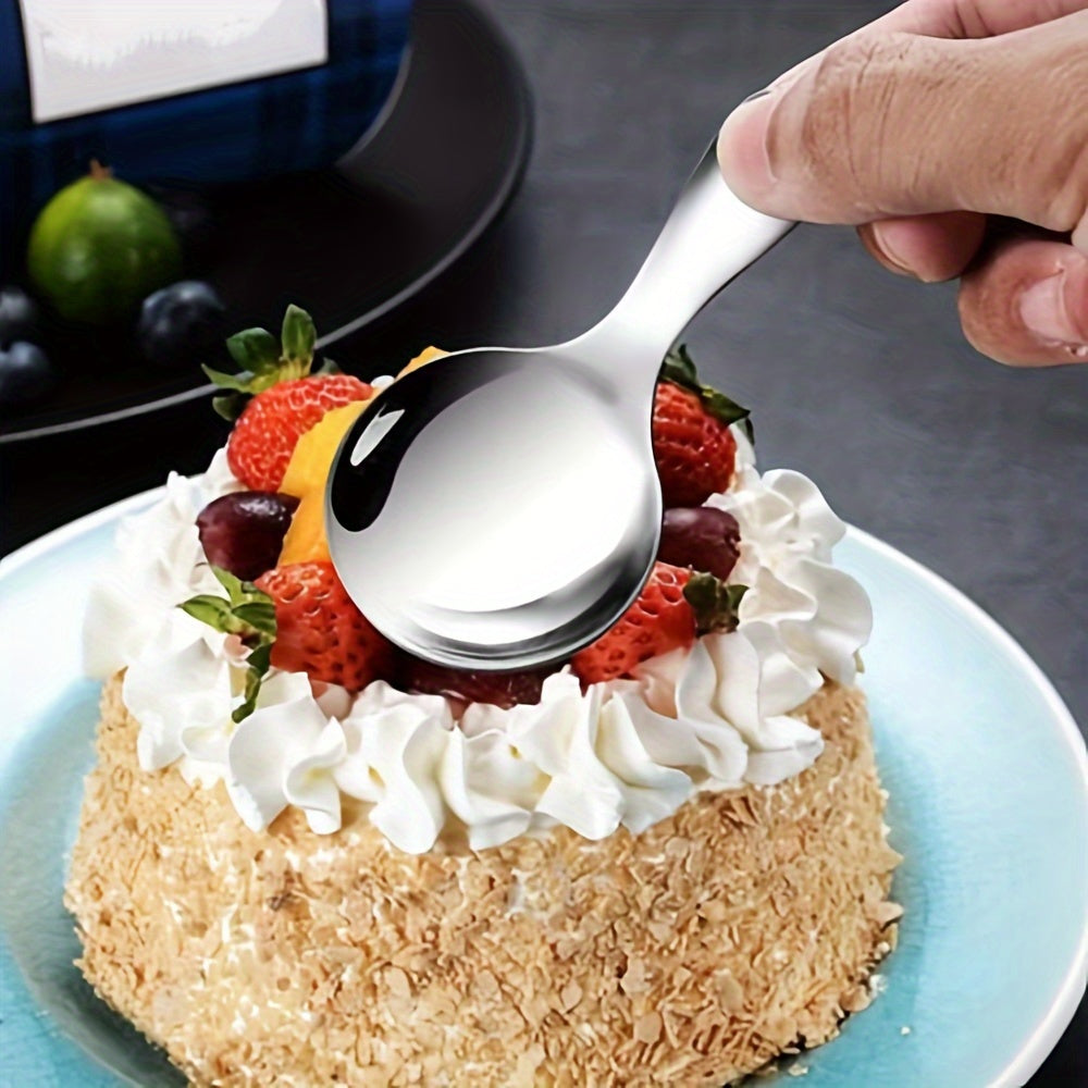 Stainless Steel Mini Spoon with Short Handle for Coffee Tea Condiments