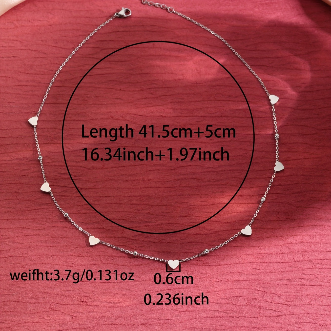 Women’s 18K Gold Plated Stainless Steel Heart Pendant Necklace for Daily Wear and Gifting