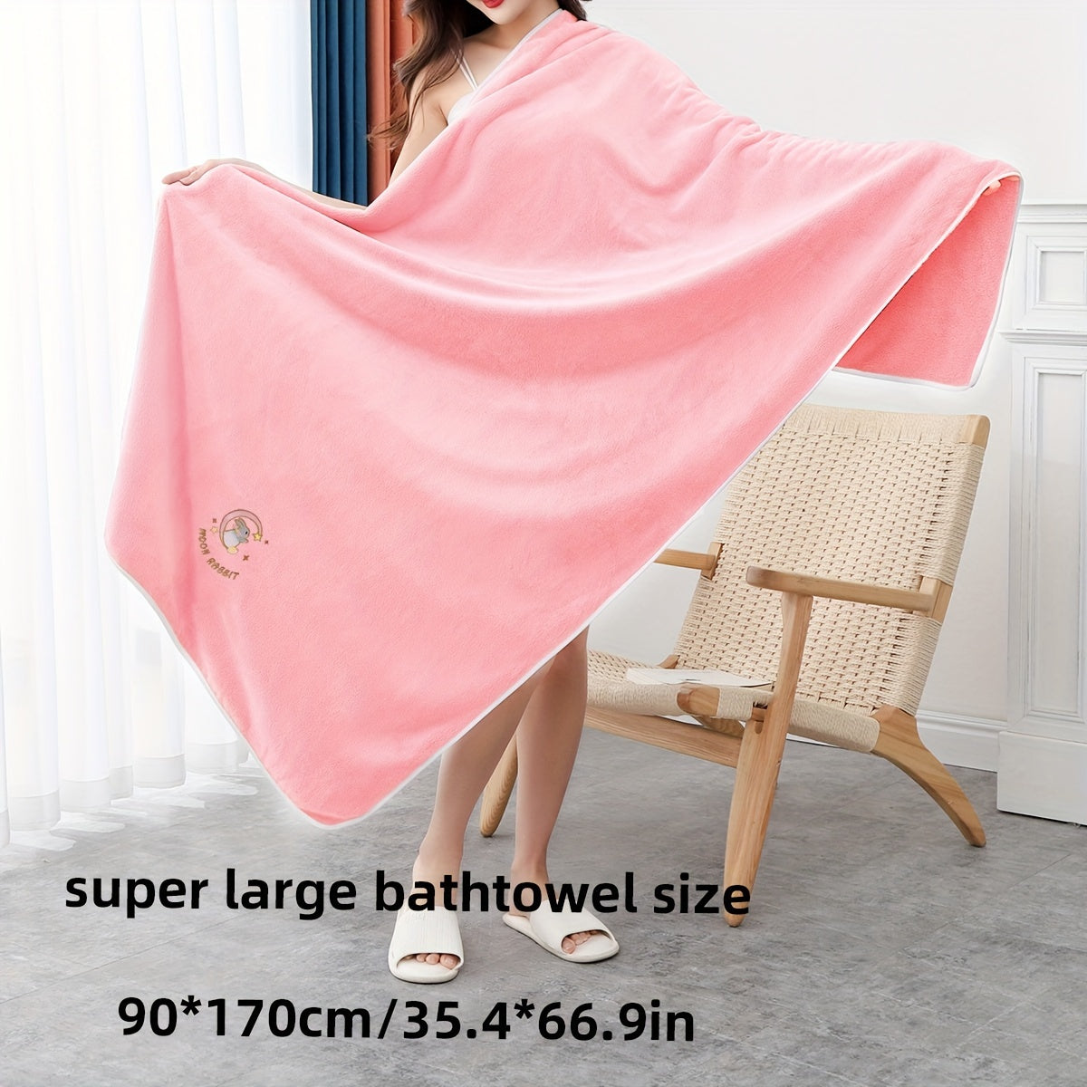 Yumshoq multfilm quyon sochiq to'plami - yuqori singdiruvchi, tez quriydigan aralashma hammom uchun zarur narsalar.