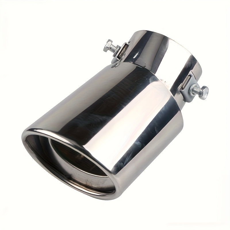 Universal Stainless Steel Car Exhaust Tip Chrome Dual-Flow Fit Most Vehicles