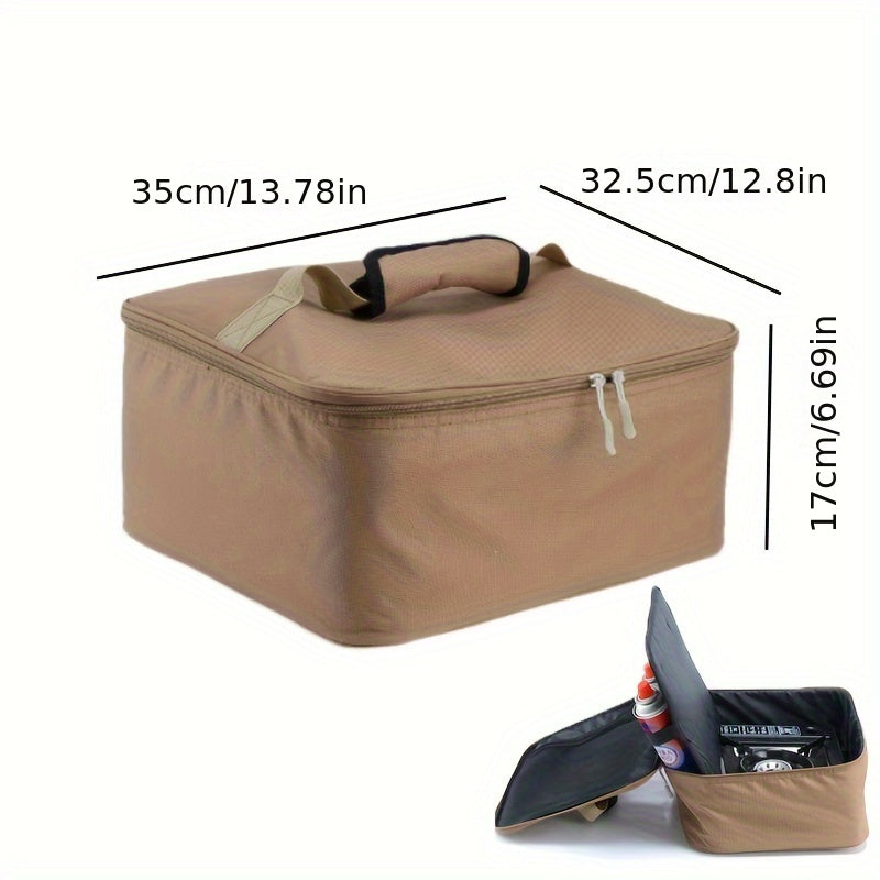 Rugged Storage Bag for Gas Canisters and Firewood, Portable Camping Organizer