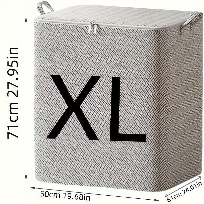 Polyethylene Under-Bed Storage Bins Set of 2 with Handles for Clothes and Quilts