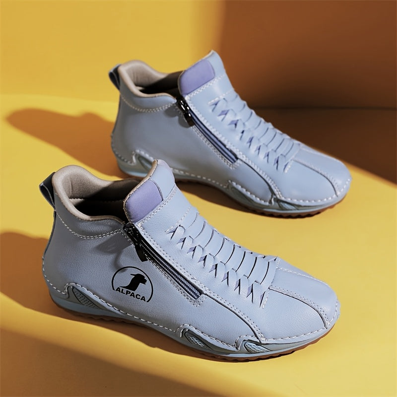 Zapatillas slip-on para mujer, calzado casual para exteriores, suela de goma antideslizante
