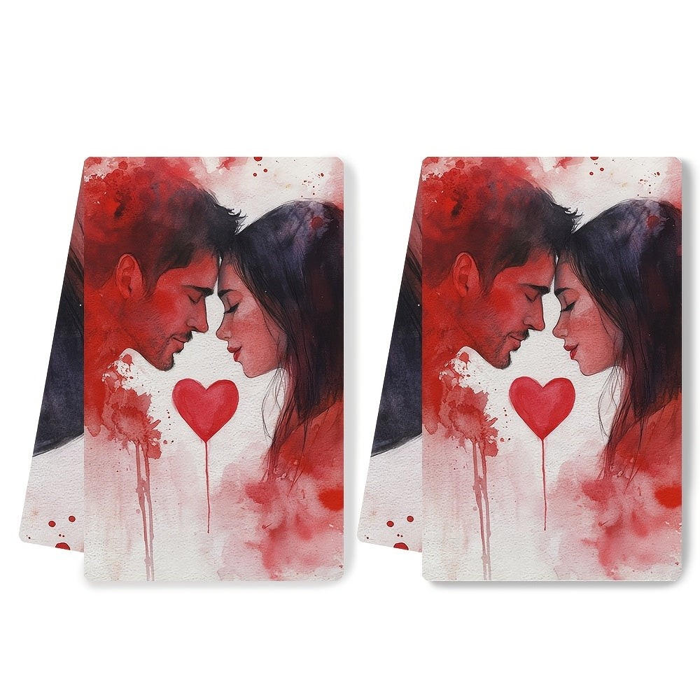 Ultra-Soft XOXO Kitchen Towels 40x60cm Absorbent Dish Hand Towels