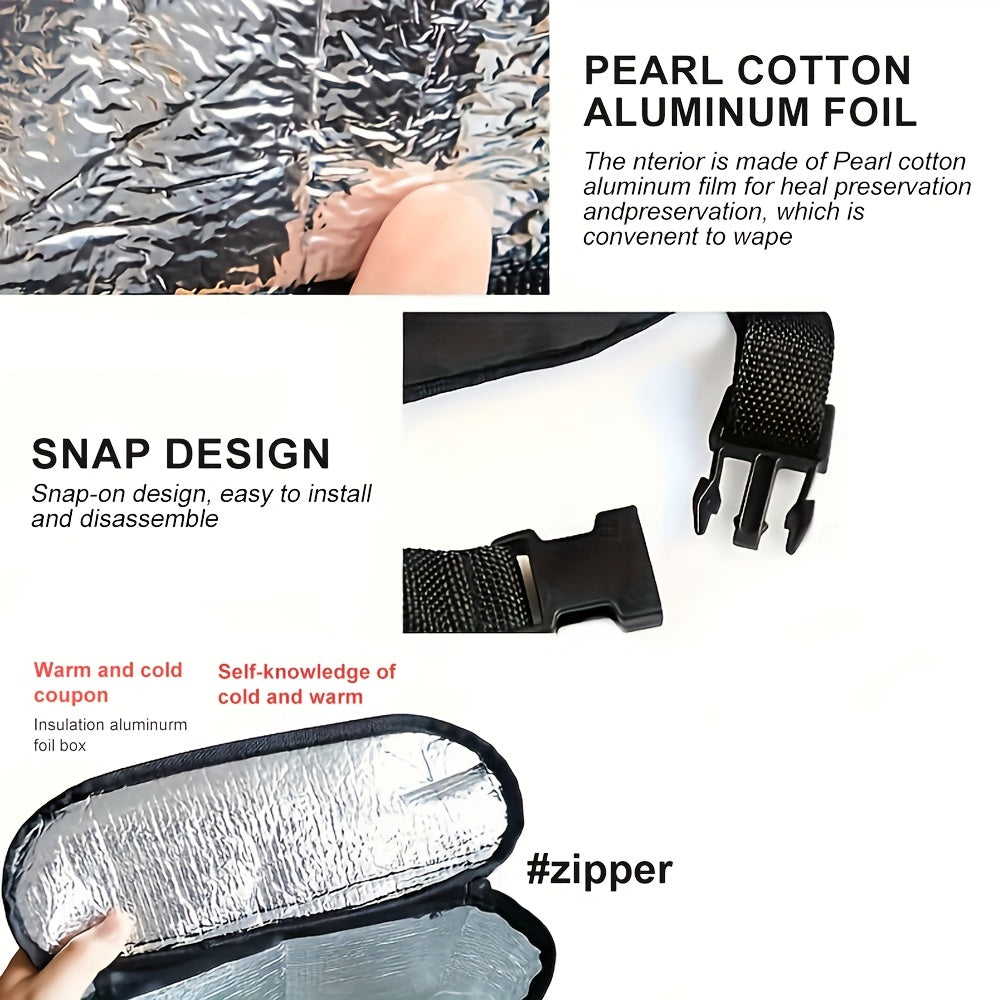 Bolsa de almacenamiento para coche, organizador colgante aislado para respaldo de asiento con frío hielo