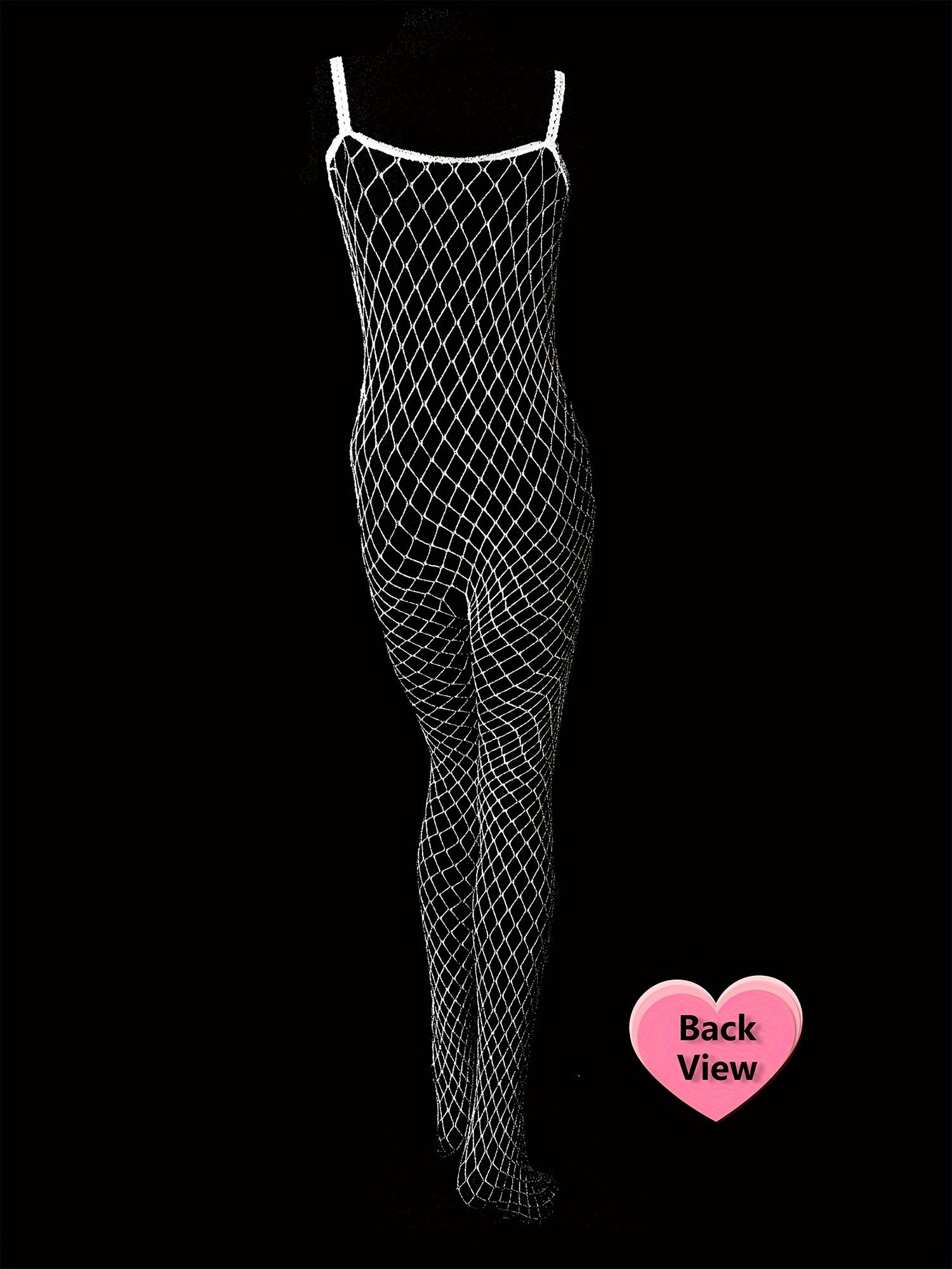 Women's Luminous Fishnet Bodystockings Open Crotch Plus Size Jumpsuits