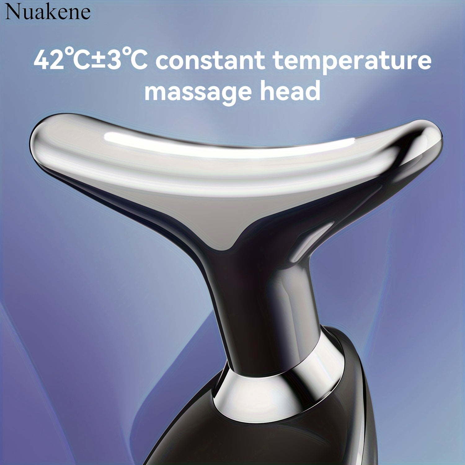 Vibrating Heat Neck Face Massager with 7 Colors USB Rechargeable Skincare Home Facial