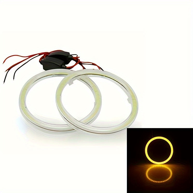 2pcs 70mm Car Motorcycle Angel Eyes LED Halo Ring Lights Decorative Lights