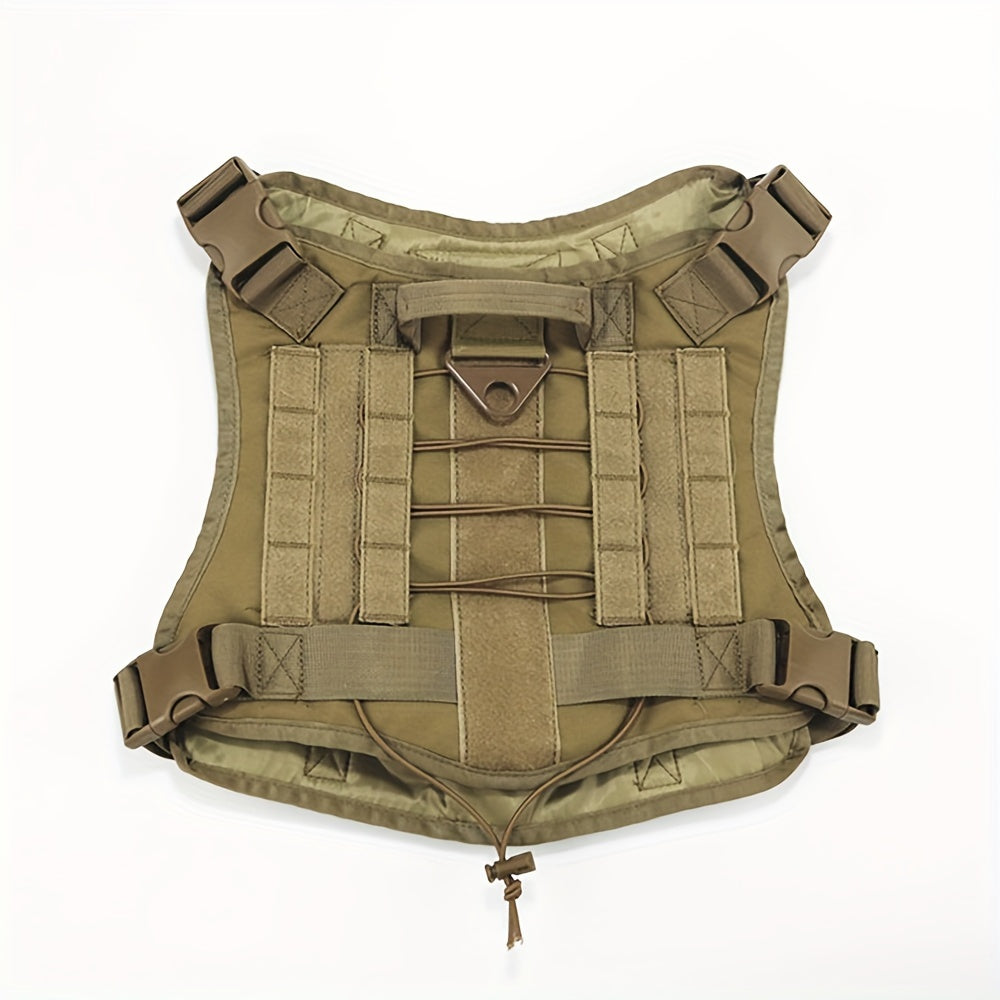 Large Dog Tactical Training Vest for Outdoor Rescue and Dog Equipment