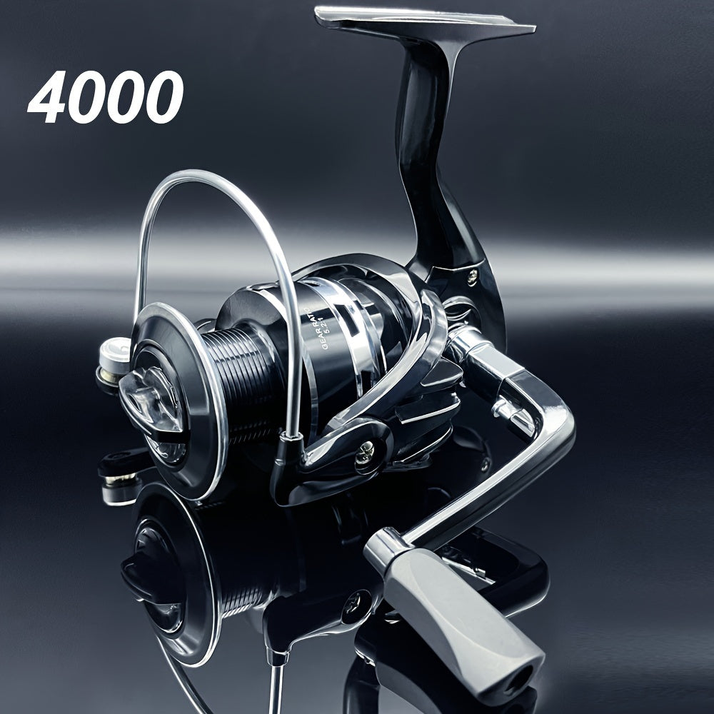Spinning Reel 1000-7000 Series Saltwater and Freshwater with Metal Cup and Folding Rocker Arm