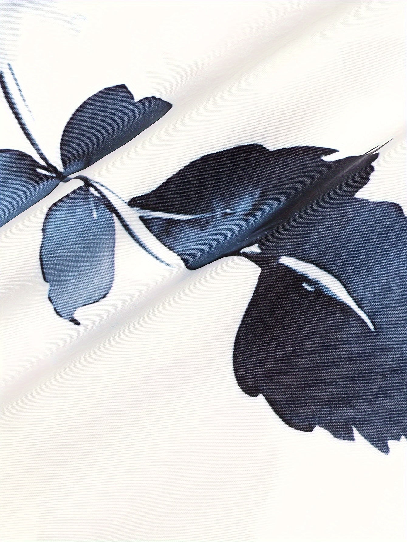 Women's Floral Polyester Pantsuit Loose Fit Crew Neck All-Season Lightweight