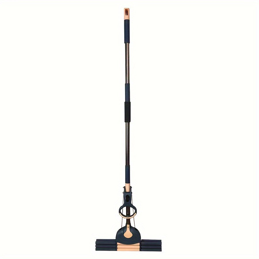 Quyoshli va quruq foydalanish uchun qulay oson tozalanadigan gubka mop to'plami - Qo'l bilan tozalashsiz, oshxona, hammom va yashash xonasi uchun mukammal - Mustahkam plastik tutqich