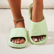 Uniseks EVA tormozsiz yopishqoqsiz uy va plyaj poyabzali minimalistik chiziqli poyabzal