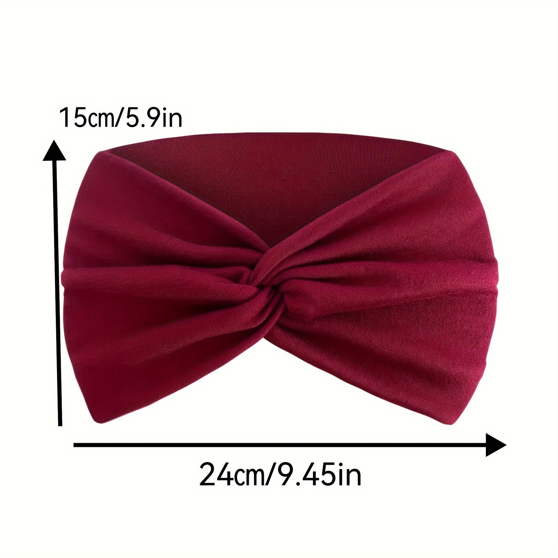 Set of 4 Bohemian Style Sports Headbands Elastic Turbans for Yoga and Workout Women