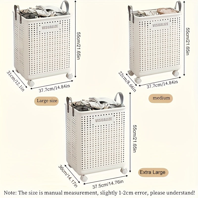 Large Capacity Breathable Laundry Basket for Home Bathroom Storage