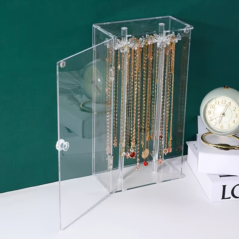 Acrylic Jewelry Storage Box with 1 Compartment for Necklaces and Bracelets