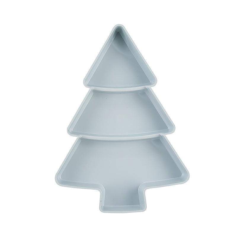 Plastic Christmas Tree Snack Tray for Parties and Gifting
