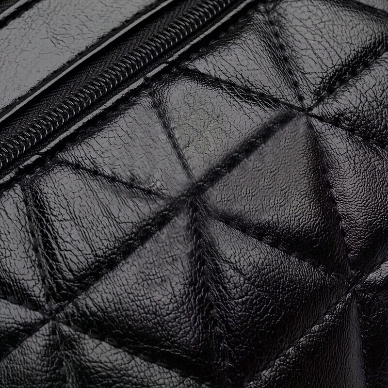 Women's Black Casual Crossbody Bag with Adjustable Strap Small Durable for Going Out