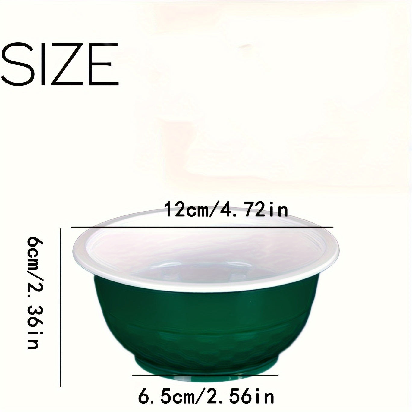 30-Pack Green Plastic Snack Bowls 13 Oz Disposable for Parties and Salads