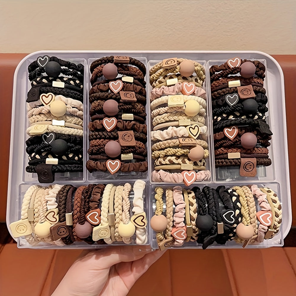 Set of 20 Boho Hair Ties for Women Elastic Bracelet Style Ponytail Hair Accessories