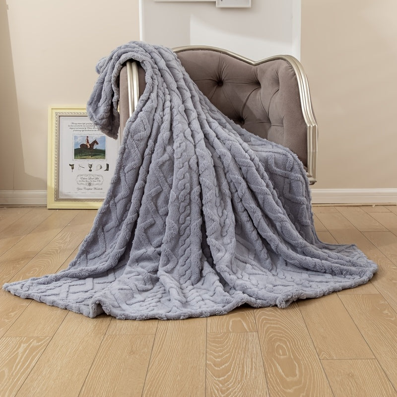 Velvet Single-Layer Blanket Sofa Throw for Travel Camping and Gifting in Multiple Colors