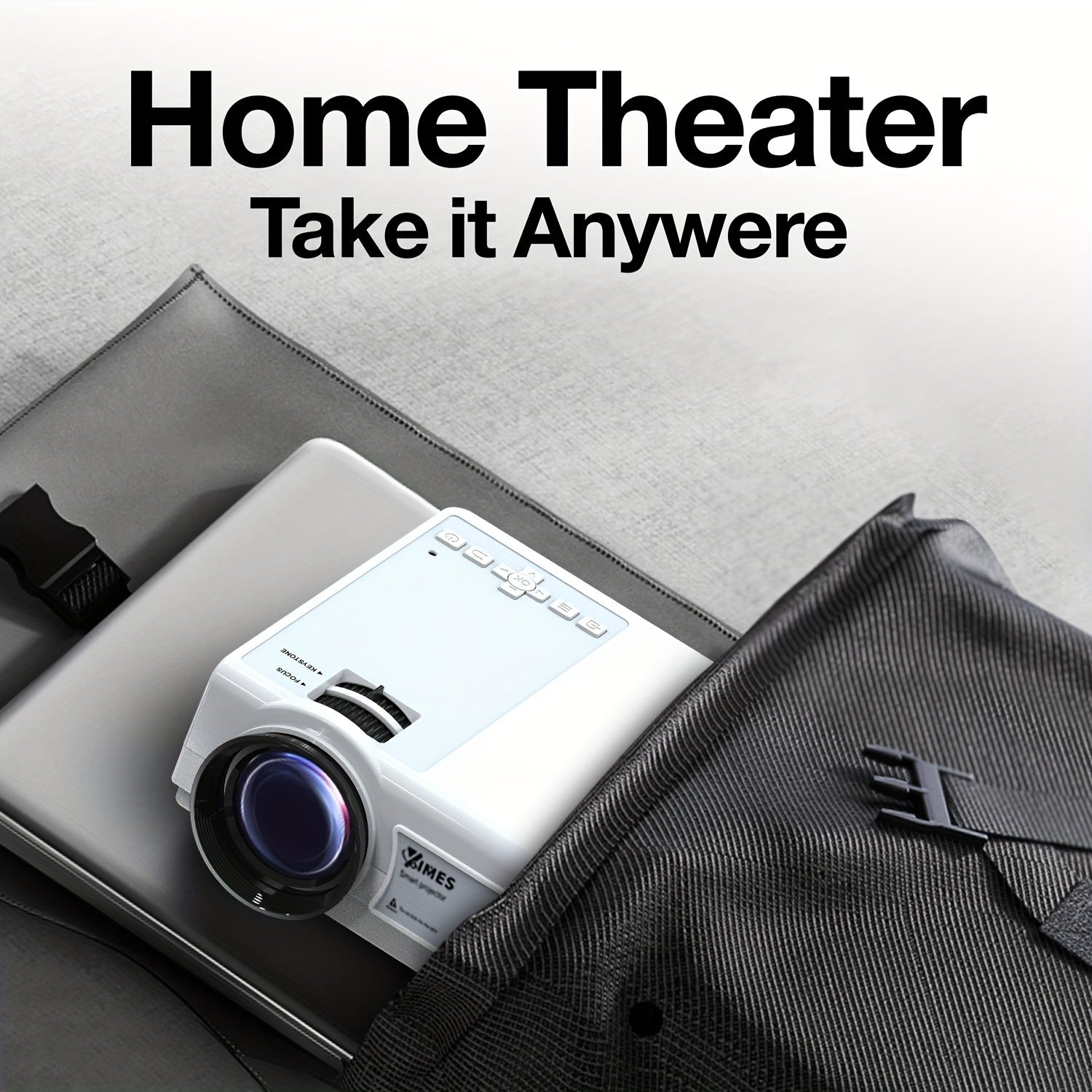 Multimedia Projector with WiFi 1080P Support Portable Home Theater