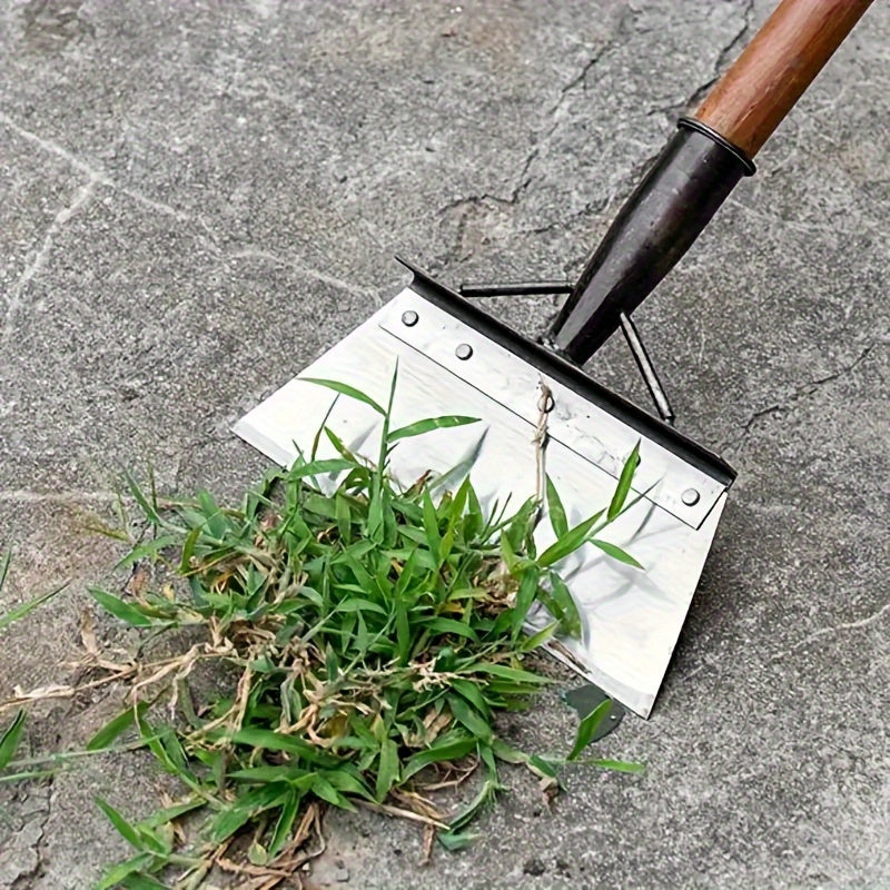 Stainless Steel Garden Shovel Multi-Function Handle-Free Yard Weeding and Cleaning Tool