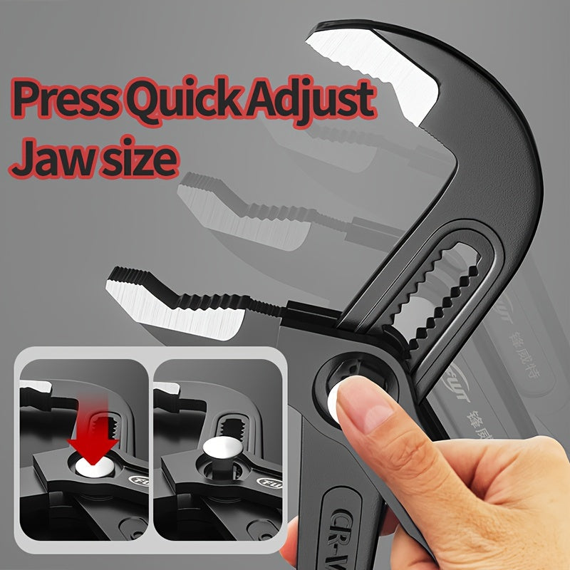 Multi-Function Water Pump Pliers Adjustable Chrome Vanadium Steel Industrial Automotive Home Maintenance