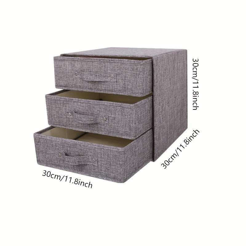 Foldable Lingerie Drawer Organizer Space-Saving Insert for Ties Socks Underwear