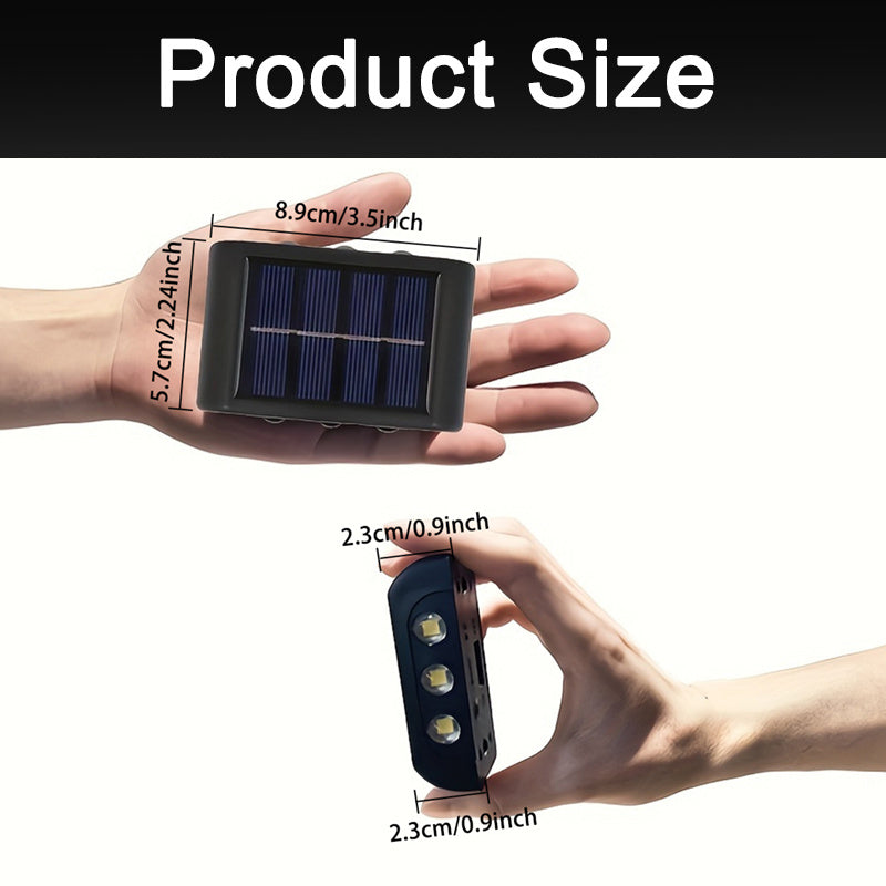 4 солнечных настенных светильника GANXIN с умным датчиком движения, подходящих для уличного декора, сада, свадьбы и кемпинга.