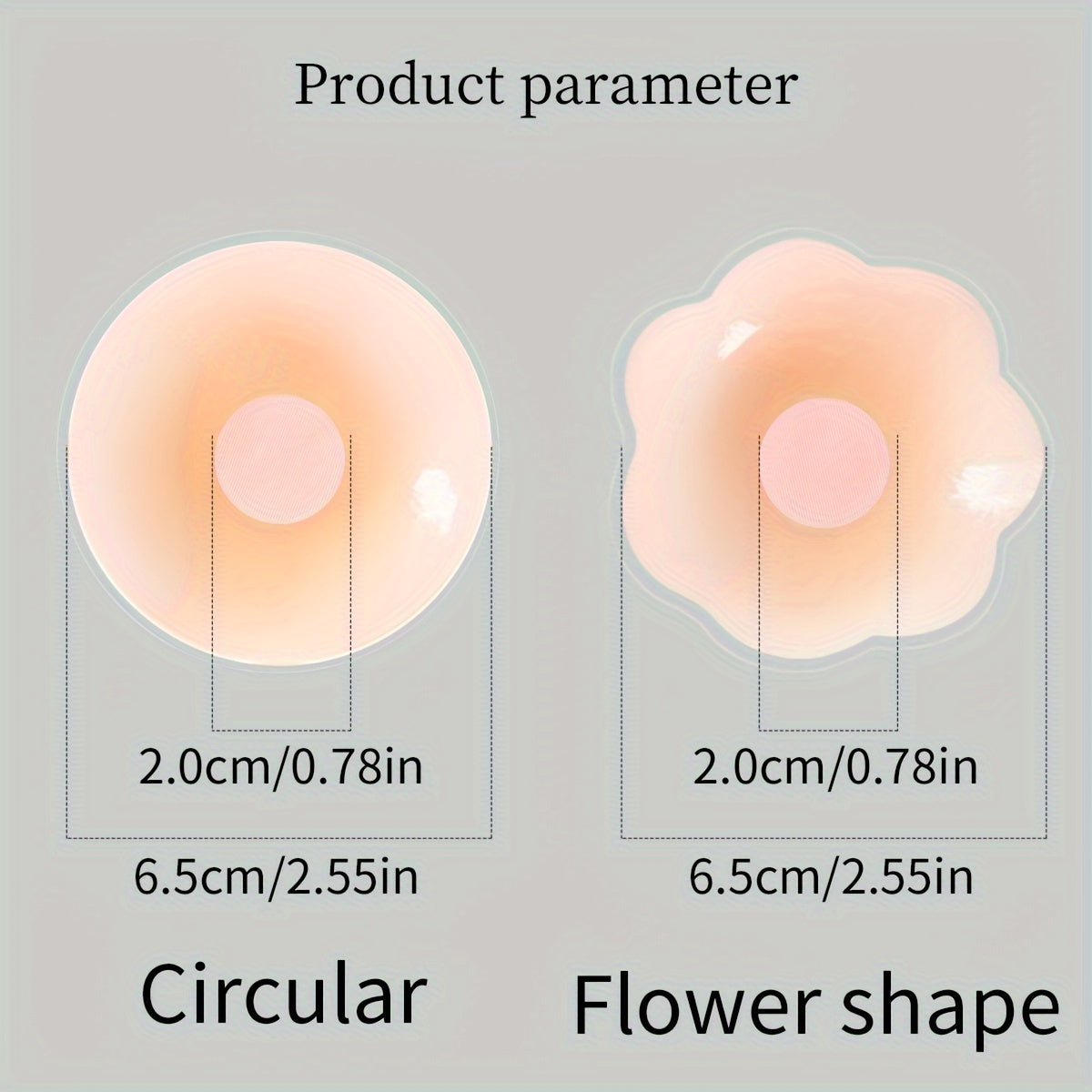 Women's Reusable Silicone Nipple Covers Seamless Self-Adhesive 2/6/10 Pack