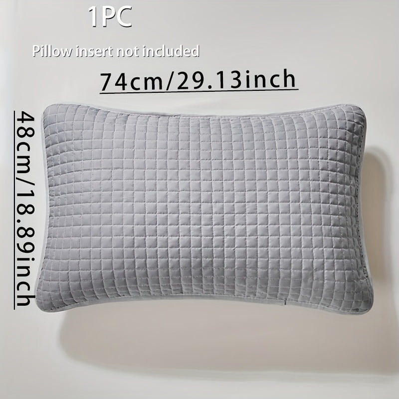 Geometric Pattern Bamboo Fiber Pillow Protector Cover with Envelope Closure Machine Washable Oil and Stain Resistant