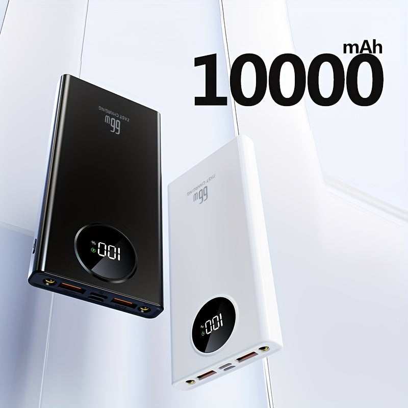10000mAh Power Bank with 66W Fast Charging USB Type-C Digital Display Lithium Polymer Battery