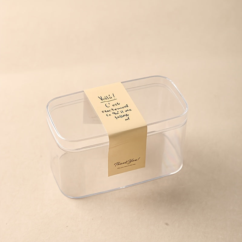 Набор из 10 прозрачных пластиковых контейнеров для десертов и тортов