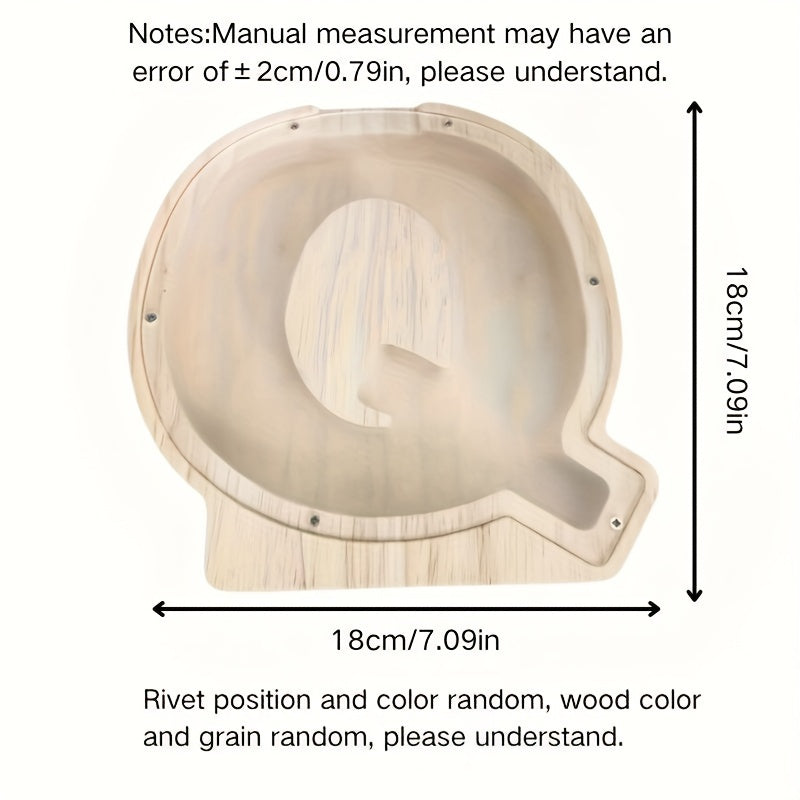 Personalized Wooden Alphabet Letters Set with 26 A-Z Transparent Blocks for Gifts and Home Decor