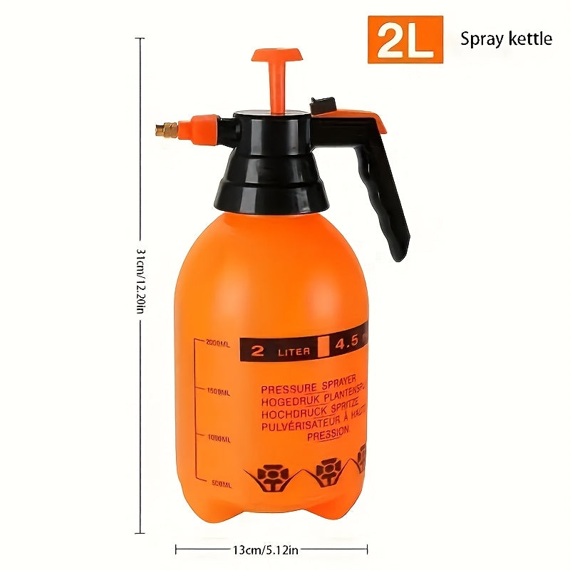 Ручной садовый распылитель давления 2L из пластика, без батареи, для полива и уборки