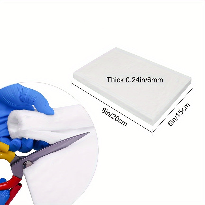 Durable Ceramic Fiber Fire Pit Tabletop with Reusable Wick for Indoor Outdoor Use